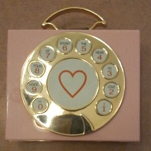 Retro Pink and Gold Phone Purse With Detatchable Chain